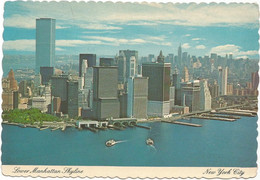 V5962 New York Skyline - Lower Manhattan Skyline / Viaggiata 1982 - Manhattan