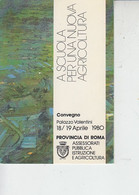 ITALIA  1980 - Convegno "A Scuola Per Una Nuova Agricoltura" -.- - Expositions