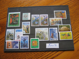 ANDORRE ANNEE COMPLETE 2003 NEUVE ** LUXE - MNH - FACIALE 12,36 EUROS - Sonstige & Ohne Zuordnung