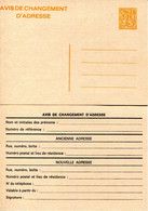 11100103 BE Avis De Changement + Carte-lettre; Lion Héraldique 9bef - Aviso Cambio De Direccion