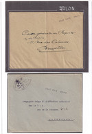 DDY 801 -- Cachets De FORTUNE 1918/19 -  Collection ARLON : 2 X PORT PAYE, 1 Griffe Et 1 Griffe Violette Avec Dateur - Fortuna (1919)