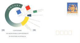 AUSTRALIA - Stationary ENVELOPE 41c WESTERN AUSTRALIA 1990 Unc /QD77 - Postwaardestukken