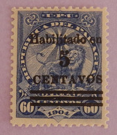 PARAGUAY YT 154 NEUF*MH " LION "ANNÉES 1907/1908 - Paraguay