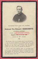Dampierre Jura : Faire Part - Carte De Décès Du Révérend Père Edouard Chancenotte 1920 / Thème Religion - Généalogie - Dampierre