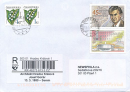 Czech Rep. / Comm. R-label (2020/11) Hradec Kralove 1: City Architect Josef Gocar (1880-1945) (X0629) - Briefe U. Dokumente