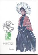 BOULOGNE SUR MER 1987 Congrès Philatélique Boulonnaise Coiffe Folklore Matelote Carte Brenet - Matasellos Conmemorativos