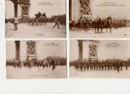 DEFILE DE LA VICTOIRE 14 Juillet 1919 - LOT DE 5 CARTES PHOTOS // ED;MAX (Voir Détail Dans La Description) - War 1914-18