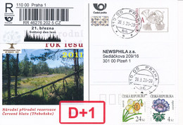 Czech Rep. / Comm. R-label (2020/13) Praha 1: March 21 - World Forest Day (X0649) - Covers & Documents