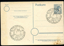 450 J. MESSEPRIVILEG FÜR LEIPZIG 1947 Auf Postkarte P 962 PF IV  PLATTENFEHLER Kat. 45,00 € - Lettres & Documents