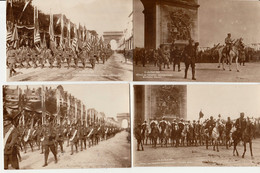 FETES DE  LA VICTOIRE 1914-1918//// 14 Juillet 1919 - LOT DE 7 CARTES PHOTOS (Voir Détail Dans La Description) NON CIRCU - Weltkrieg 1914-18