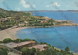 CARTOLINA  PORTO CERVO,SARDEGNA,LUNGOMARE,SPIAGGIA,VACANZA,MARE,ESTATE,BAGNI,BARCHE A VELA,BELLA ITALIA,VIAGGIATA 1971 - Olbia