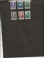 SERIE CELEBRITES RENOIR N°1027 A 1032 NEUVE SANS CHARNIERE SAUF N° 1027 A PEINE VISIBLE - ANNEE 1955 -COTE /152 € - Neufs