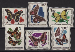 Rwanda - N°138 à 143 - Faune - Papillons - Cote 10€ - ** Neuf Sans Charniere - Ongebruikt