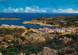 CARTOLINA  PORTO CERVO,SARDEGNA,LUNGOMARE,SPIAGGIA,VACANZA,MARE,ESTATE,BAGNI,BARCHE A VELA,BELLA ITALIA,VIAGGIATA 1967 - Olbia