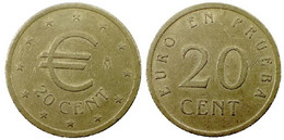 01692 GETTONE TOKEN JETON SPAIN PRE EURO 1998 EURO 20 CENT EN PRUEBA - Autres & Non Classés