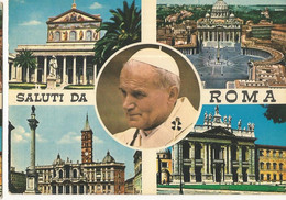 CPM. Vatican , Saluti Da  Roma , Giovanni Paulus PP. II , Ed. M. - Vatican