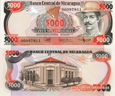 Nicaragua / 5.000 Cordobas / 1985 / P-146(b) / UNC - Nicaragua