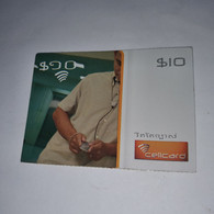 Cambodia-(KH-CEL-REF-0002Ab)-phoning Man-(23)-(4023-9920-8552-50)-(30/6/2005)-($10)-used Card+1card Prepiad - Cambodia