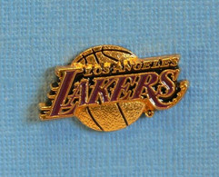 1 PIN'S //  ** BASKET BALL / LAKERS LOS ANGELES / 3'D ** - Basketball