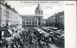 MOLENBEEK : Le Marché Sur La Place Communale - Molenbeek-St-Jean - St-Jans-Molenbeek