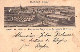 Le Vieux Ciney - En 1750, Capitale Du Condroze (d'après Une Vue Prise De La Chapelle St Hubert, Judon) - Ciney