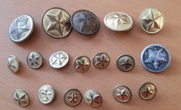 YUGOSLAVIA 18 Army Buttons - Boutons