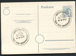 Postkarte P962 Alliierte Besetzung Sost. TAG DER BRIEFMARKE RATZEBURG 1947 - Enteros Postales