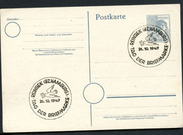 Postkarte P962 Alliierte Besetzung Sost. TAG DER BRIEFMARKE REINBEK 1947 - Interi Postali