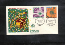Central African Republic 1963 Space Telecommunications - Satellites FDC - Afrika