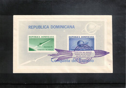 Dominican Republic 1964 Space / Raumfahrt Block FDC - Amérique Du Sud