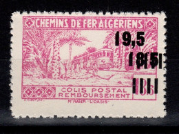 Algerie - Variete Colis Postaux N** Luxe YV 179 Sans Surcharge Contrôle - Pacchi Postali
