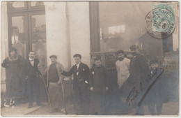 4093 Café à Identifier Maison PIONNIER ? 1908 Pour Sens Yonne Imbert Coiffeur Billard Chocolat MENIER - Caffé