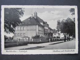 AK MARKTLEUTHEN B. WUNSIEDEL Schulhaus Ca.1940 //   D*48734 - Wunsiedel