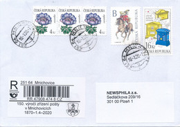 Czech Rep. / Comm. R-label (2020/15) Mnichovice: 150th Anniversary Of The Post Office "Mnichovice" 1870-2020 (X0668) - Storia Postale