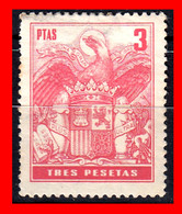 ESPAÑA  ( POLIZA FIASCAL )  TIMBRE  VALOR 3 PESETAS --- ESCUDO NACIONAL - Fiscales