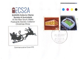 (KK 10) ECSSA Christmas 2019 Cover (postmarked 25-12-2019) With Stadium Stamp + German Europa - Weihnachten