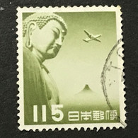 ◆◆◆Japan 1953  Great Buddha Of Kamakura ,  SC＃C41  ,  115Y  USED   AB3676 - Posta Aerea