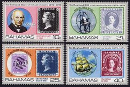 Bahamas, 1979, Sir Rowland Hill, Stamps On Stamps, UPU, MNH, Michel 440-443 - Bahamas (1973-...)