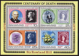 Bahamas, 1979, Sir Rowland Hill, Stamps On Stamps, UPU, MNH, Michel Block 27 - Bahamas (1973-...)