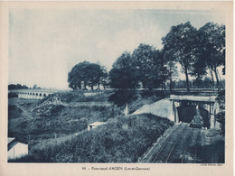 Pour L'Enseignement Vivant (24x18cm) - Vues Geographiques - Pont Canal D Agen - Lot Et Garonne - Géographie