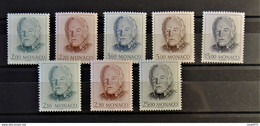 03 - 21 - Monaco N°1671 à 1675 + 1705 à 1707 Tous ** - MNH - Unused Stamps
