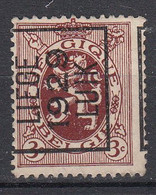 BELGIË - PREO - 1929 - Nr 206 A (Kantdruk: K.R) - LIEGE 1929 LUIK - (*) - Typos 1929-37 (Lion Héraldique)