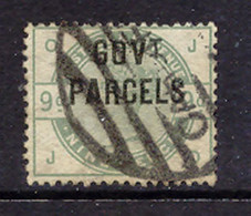 GB 1883 "GOVT. / PARCELS" Genuine Overprint On QV 9d Green, VFU EXPERTIZED By Pröschold BPP Cat. GBP 1200.-++ - Dienstmarken