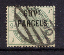 GB 1883 "GOVT. / PARCELS" Genuine Overprint On QV 9d Green, VFU EXPERTIZED By Pröschold BPP Cat. GBP 1200.-++ - Dienstzegels