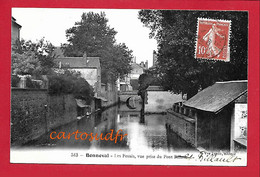 Delcampe - 28  BONNEVAL - LES FOSSES VUE PRISE DU PONT BILLAULT TBE - Bonneval
