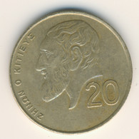 CYPRUS 1994: 20 Cents, KM 62.2 - Zypern
