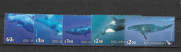Dépendance De Ross (Nouvelle Zélande) N°125 à 129** Faune Baleines - Neufs