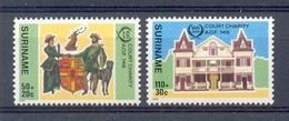 Mmv0507 EEUWFEEST VAN COURT CHARITY GEBOUW ARCHITECTUUR ARCHITECTURE BUILDING SURINAME 1986 PF/MNH - Surinam