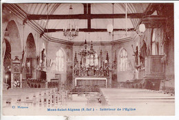 Cpa Mont Saint Aignan Interieur De L Eglise - Mont Saint Aignan