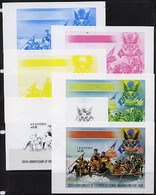 Lesotho 1982, 250th Anniversary Of The Birth Of George Washington, Set Of 6 Imperf Progressive Proofs - George Washington